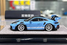 Load image into Gallery viewer, HH 1:64 Baby Blue 992.1 GT3 RS Sports Model Diecast Resin Car New Collection