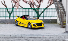 Load image into Gallery viewer, Mortal 1:64 Yellow S660 Mugen Convertible Sports Model Diecast Metal Car New