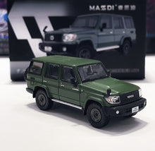 Load image into Gallery viewer, Masdi 1:64 Green Land Cruiser LC76 ORV SUV Sports Model Diecast Metal Car New Collection
