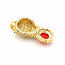 Load image into Gallery viewer, Nature Jade Leopard Pendant Necklace Gift Jewelry charm Blessing Lucky Accessory