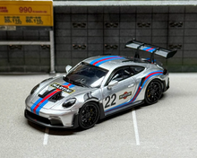 Load image into Gallery viewer, LMLF 1:64 Silver #22 911 992 GT3 RS Racing Sports Model Diecast Metal Car New Collection