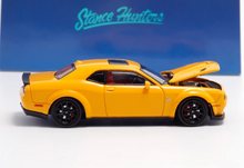 Load image into Gallery viewer, SH 1:64 Yellow Challenger SRT Hellcat Muscle Sport Model Diecast Metal Car New Collection