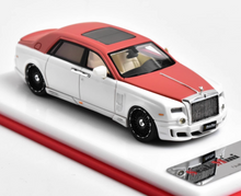 Load image into Gallery viewer, Scalemini 1:64 Red White Phantom Luxury Sedan Model Diecast Resin Car New Collection