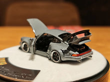 Load image into Gallery viewer, PGM 1:64 Gray 911 RWB 930 Round Classic Sports Model Diecast Metal Car New Collection