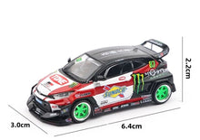 Load image into Gallery viewer, Poprace 1:64 JDM GR Yaris Pandem Racing Sports Model Diecast Metal Car New Collection