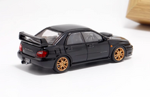 Load image into Gallery viewer, 1:64 Furuya Black Impreza WRX STI VIII 8 Sedan Model Diecast Metal Car New Collection