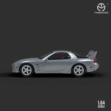 Load image into Gallery viewer, TM 1:64 JDM RX7 FD Racing Sports Model Classic Diecast Metal Car Box