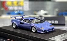 Load image into Gallery viewer, 1:64 Deepmaker Light blue Countach 5000s Sports Model Diecast Resin Car New Collection