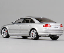 Load image into Gallery viewer, JKM 1:64 Silver S8 D3 Sedan Sports Model Diecast Metal Car New Collection