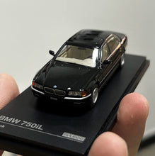 Load image into Gallery viewer, AR 1:64 Black BMW 750iL E38 Luxury Sedan Sports Model Diecast Metal Car New Collection