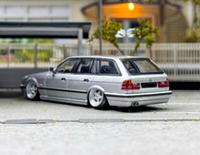 Load image into Gallery viewer, Mortal 1:64 Silver E34 Touring Wagon VIP Sports Model Diecast Metal Car New Collection
