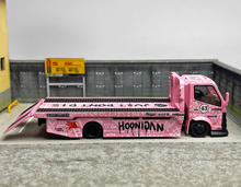Load image into Gallery viewer, MT 1:64 Pink H300 Flatbed Tow Truck Custom Model Diecast Metal Car