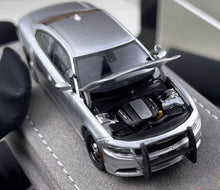 Load image into Gallery viewer, Elite 1:64 Silver Police Charger SRT Sedan Sports Model Diecast Metal Car New Collection