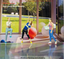 Load image into Gallery viewer, 1:64 Painted Figure Mini Model Miniature Resin Diorama Sand Streching Gym Girl