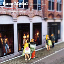 Load image into Gallery viewer, 1:64 Painted Figure Mini Model Miniature Resin Diorama Shopaholic Shopping Lady