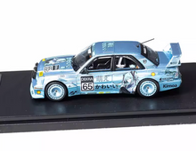 Load image into Gallery viewer, RM 1:64 Ice Blue 190E W201 #65 Sports Sedan Model Diecast Metal Car BN