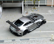 Load image into Gallery viewer, RM 1:64 Silver AMG GTS Widebody Racing Sports Model Diecast Metal Car New Collection