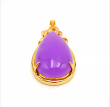 Load image into Gallery viewer, Nature Purple Jade Pendant Necklace Gift Jewelry charm Blessing Lucky Elegant G