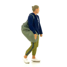 Load image into Gallery viewer, 1:64 Painted Figure Mini Model Miniature Resin Diorama Toy Man Carring Gym Bag B