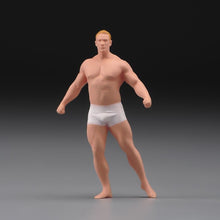 Load image into Gallery viewer, 1:64 Painted Figure Model Miniature Resin Diorama Sand Toy Muscular Man Strong New