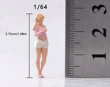 Load image into Gallery viewer, 1:64 Painted Figure Model Miniature Resin Diorama Sand Toy Pretty Blond Girl