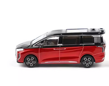 Load image into Gallery viewer, XCARTOYS 1:64 Red Black Hongqi HQ9 MPV Mini Van Model Diecast Metal Car