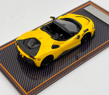 Load image into Gallery viewer, U2 1:64 Yellow Novitec SF90 Spider Convertible Sports Model Diecast Resin Car