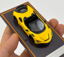 Load image into Gallery viewer, U2 1:64 Yellow Novitec SF90 Spider Convertible Sports Model Diecast Resin Car