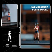 Load image into Gallery viewer, 1:64 Painted Figure Mini Model Miniature Resin Diorama Sand Western Cow Girl