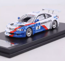 Load image into Gallery viewer, DCM 1:64 White M3 GTR E46 #2 Racing Sports Model Diecast Metal Car New Collection