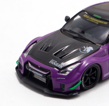 Load image into Gallery viewer, MC 1:64 Purple LB GTR R35 35GT-RR Racing Sports Model Diecast Metal Car New Collection