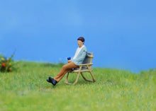 Load image into Gallery viewer, 1:64 Painted Figure Model Miniature Resin Diorama Camping Outdoor Picnic BBQ Toy Collection