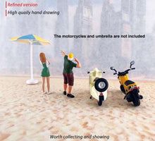 Load image into Gallery viewer, 1:64 Painted Figure Mini Model Miniature Resin Diorama Dancer Trendy Man Yellow