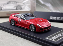 Load image into Gallery viewer, RM 1:64 Red 599XX #3 Racing Sports Model Diecast Metal Car New Collection