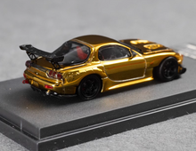 Load image into Gallery viewer, TM 1:64 Plating Gold JDM RX-7 FD3S RE Sports Model Diecast Metal Car New Collection