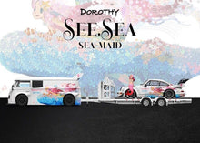 Load image into Gallery viewer, 1:64 T1 Van RWB 964 Dorothy Flatbed Trailer Figure Model Diecast Metal Car New Collection