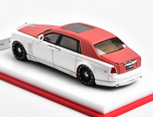 Load image into Gallery viewer, Scalemini 1:64 Red White Phantom Luxury Sedan Model Diecast Resin Car New Collection