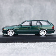 Load image into Gallery viewer, Mortal 1:64 Green E34 Touring Alpina B10 Wagon Sports Model Diecast Metal Car