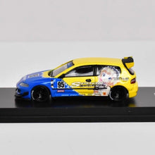 Load image into Gallery viewer, HKM 1:64 JDM Civic EG6 Spoon Hatchback Racing Sports Model Diecast Metal Car