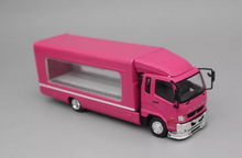 Load image into Gallery viewer, GCD 1:64 Pink Fuso FK Fighter Outriggers Raised Truck Model Diecast Metal Car