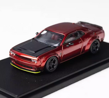Load image into Gallery viewer, FW 1:64 Red Wine SRT Hellcat Muscle Sports Model Diecast Metal Car BN
