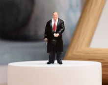 Load image into Gallery viewer, 1:64 Painted Figure Model Miniature Resin Diorama Suit Man Stand Black Old Man