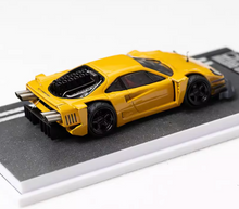 Load image into Gallery viewer, DCM 1:64 Yellow F40 Custom Racing Sports Model Diecast Metal Car New Collection