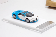 Load image into Gallery viewer, Scalemini 1:64 Blue white Chiron Racing Sports Model Diecast Resin Car New Collection