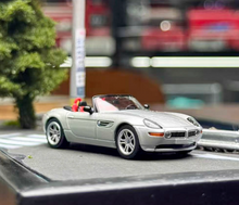 Load image into Gallery viewer, MINIGT 1:64 Silver Z8 Convertible Racing Sports Model Diecast Metal Car New Collection