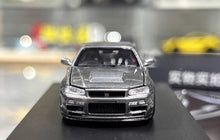 Load image into Gallery viewer, MH 1:64 Gray Skyline GTR R34 NISMO CRS VER Sports Model Diecast Metal Car New Collection