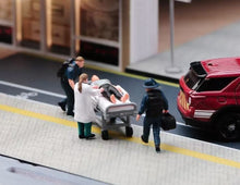 Load image into Gallery viewer, 1:64 Painted Figure Model Miniature Resin Diorama Sand Rescue Medical Personnel