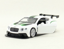 Load image into Gallery viewer, CCA 1:43 White Continental GT3 Racing Sports Model Toy Diecast Metal Car BN