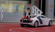 Load image into Gallery viewer, 1:64 Painted Figure Mini Model Miniature Resin Diorama Sand People Sitting Girl