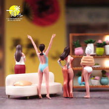 Load image into Gallery viewer, 1:64 Painted Figure Model Miniature Resin Diorama Sand Girl Lady Pretty Modern